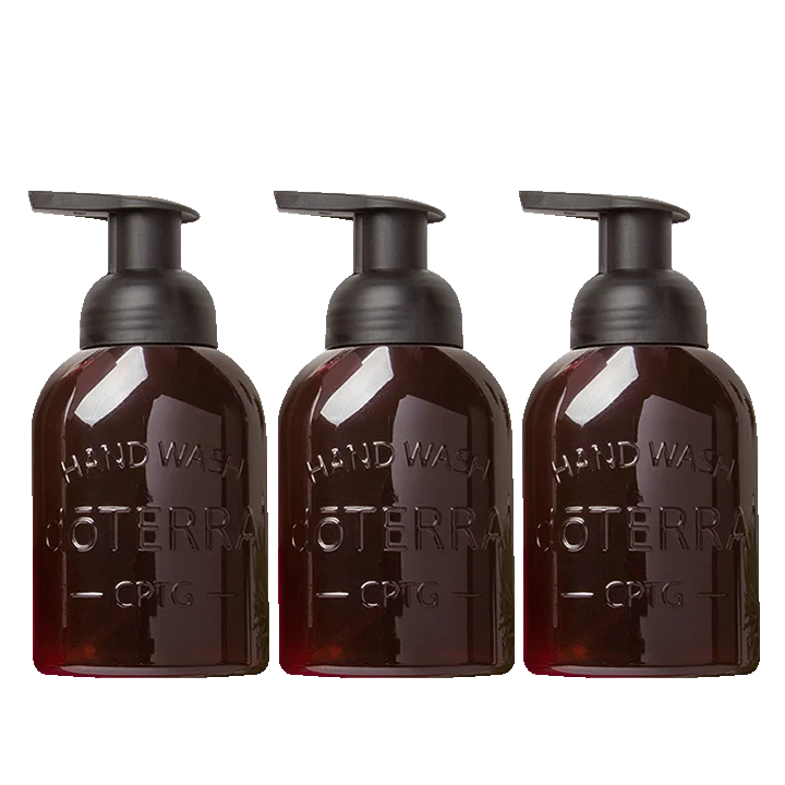 doTERRA Amber Foaming Hand Wash Dispenser - 3 Pack